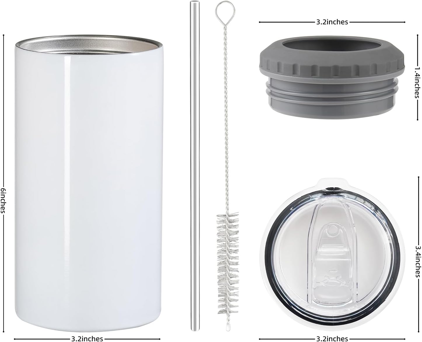 4-in-1 Stainless Steel Insulated Bottle/Can Holder