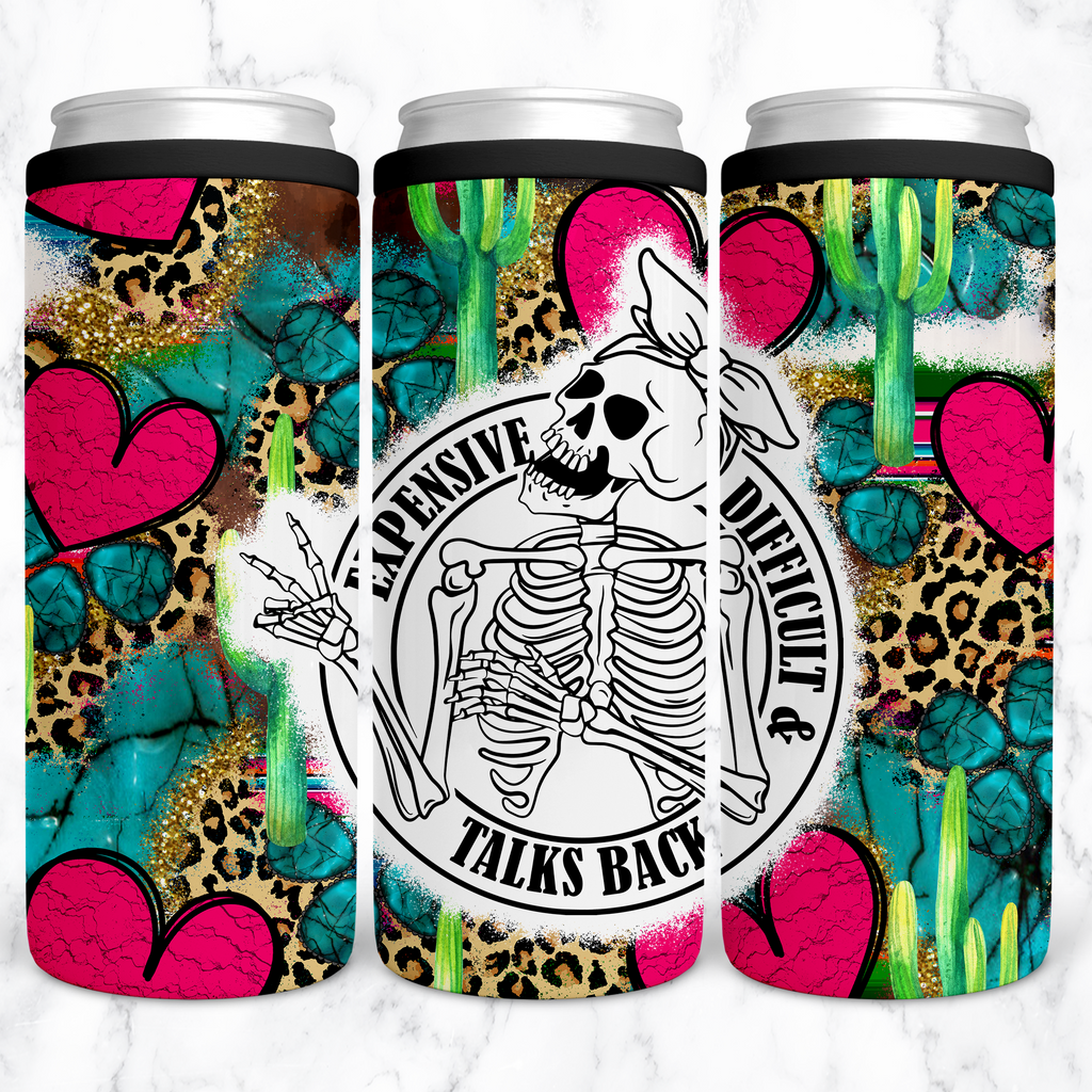 Skinny Can Holder- Insulated Stainless Steel