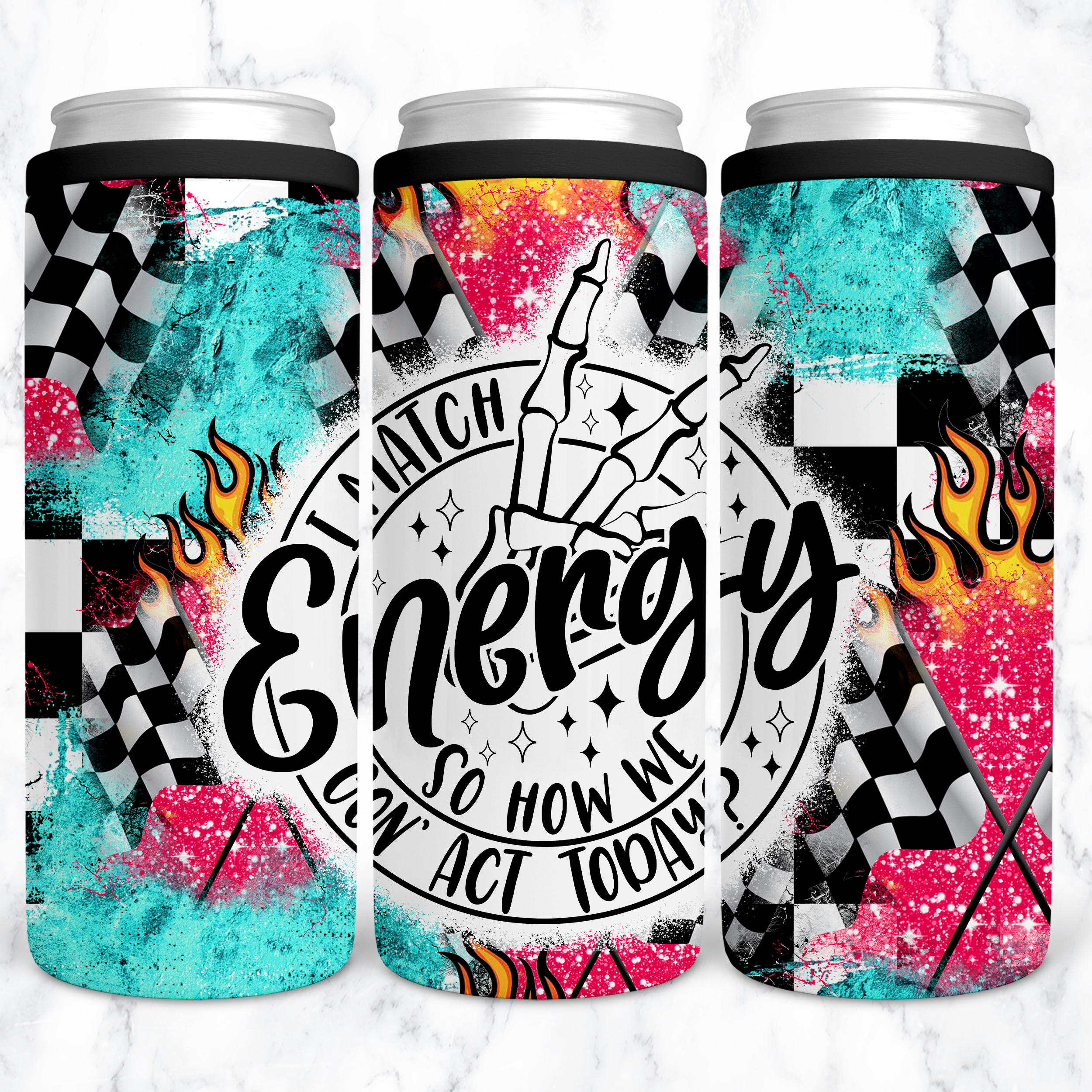 Skinny Can Holder- Insulated Stainless Steel