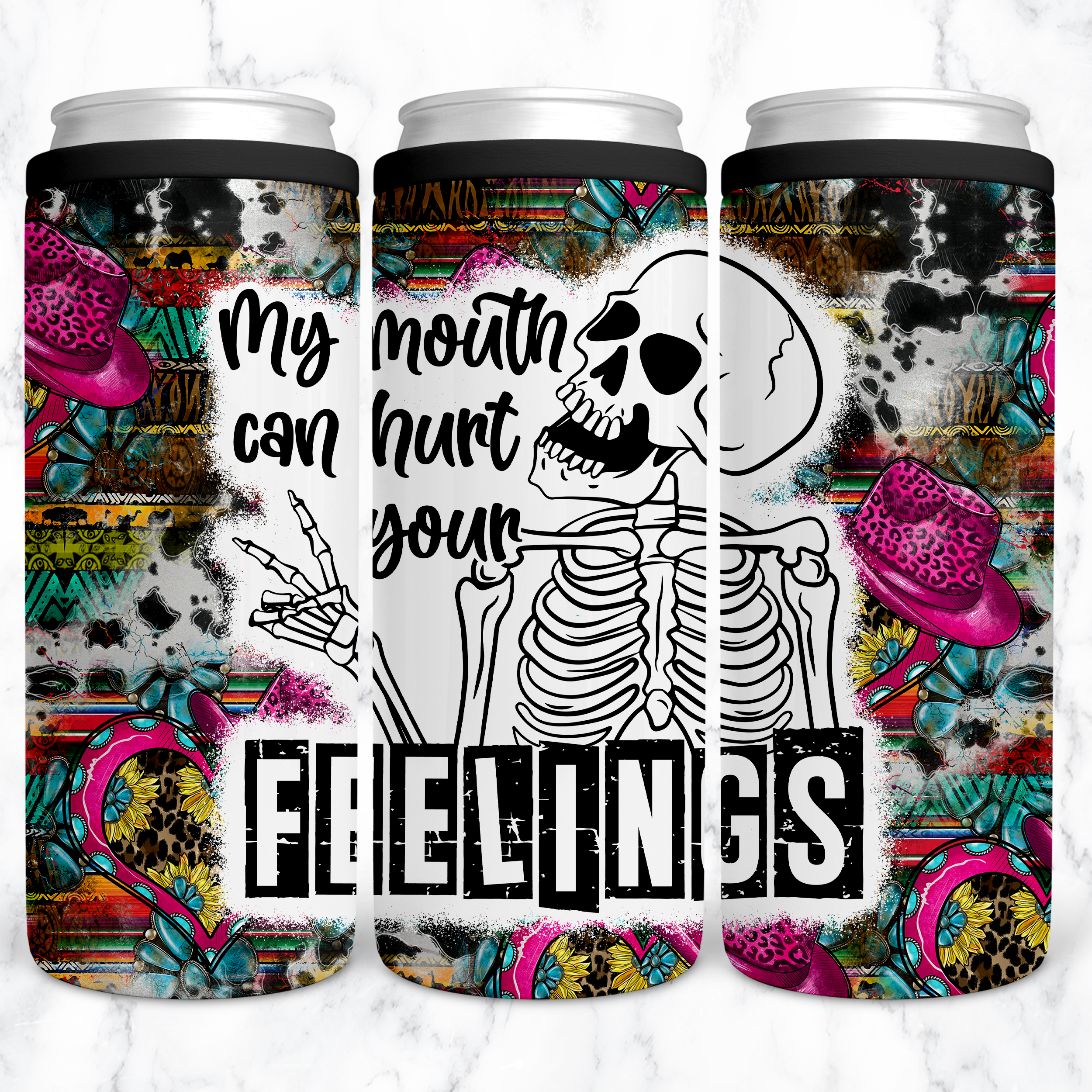 Skinny Can Holder- Insulated Stainless Steel