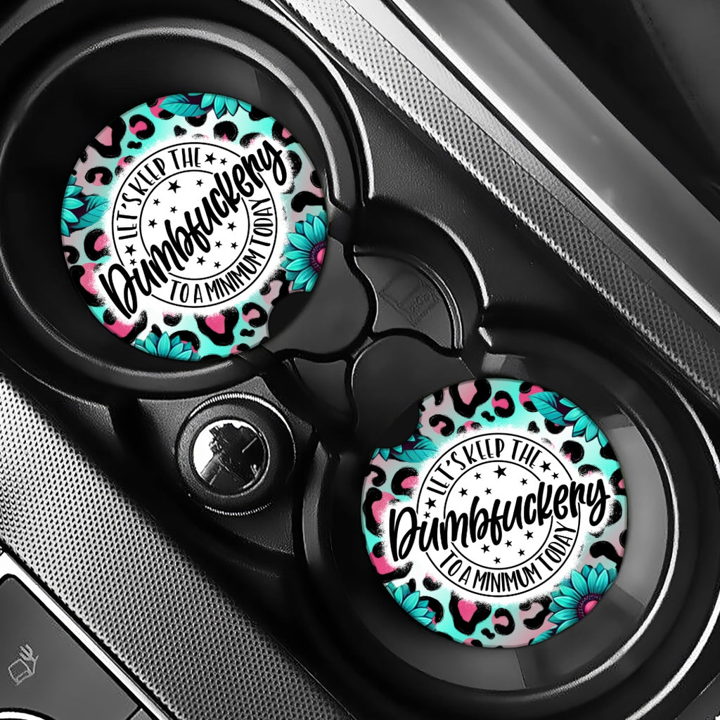 Dumbfuckery - Car Coasters - Set of 2