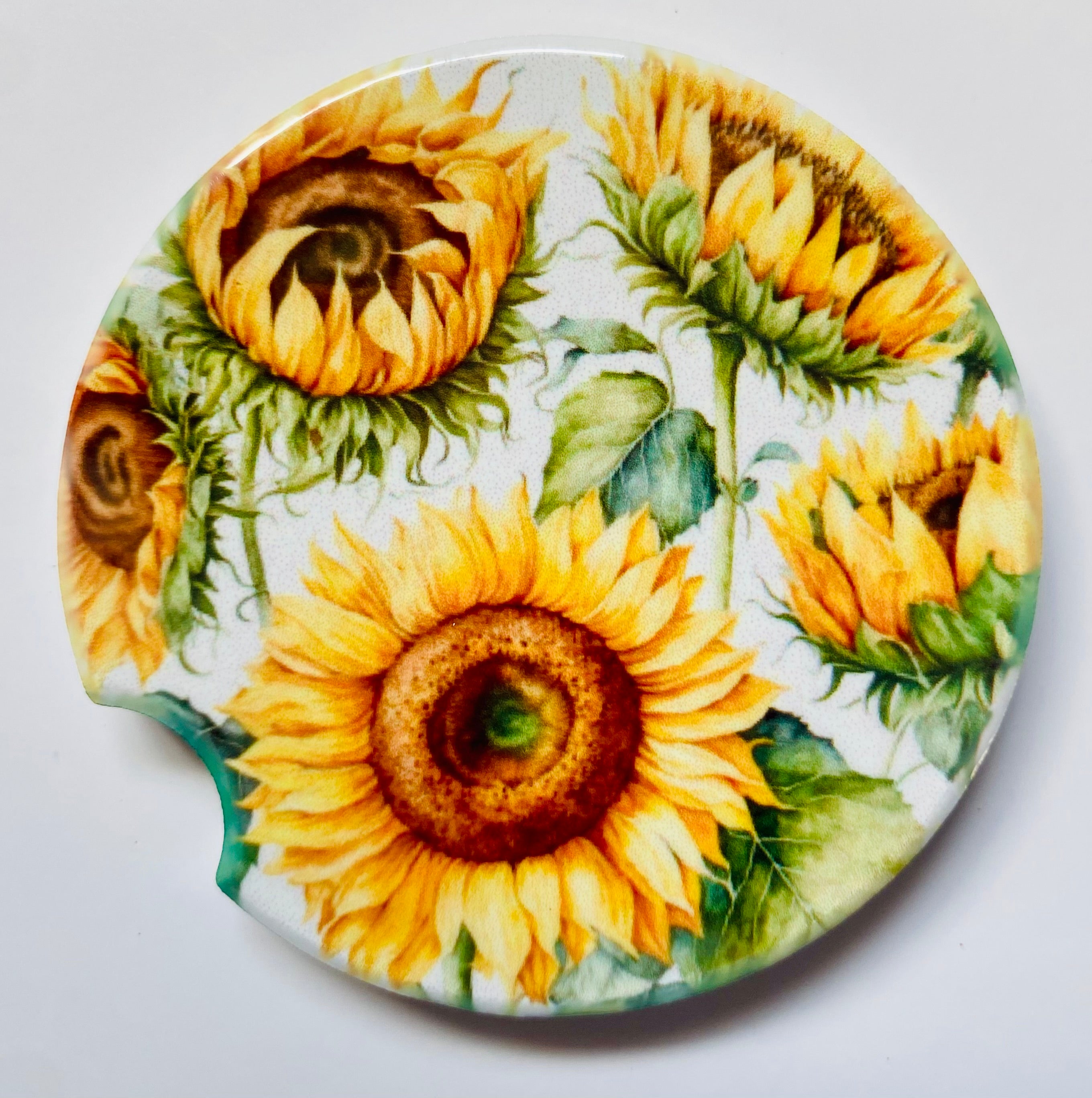 Sunflowers - Car Coasters - Set of 2