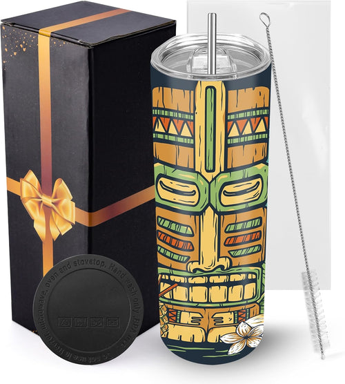 20oz Tumbler with Snap-in Lid and Metal Straw