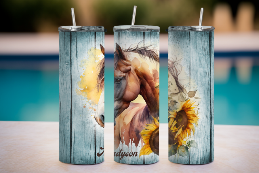 20oz Skinny Tumbler - Choice of Custom Graphics