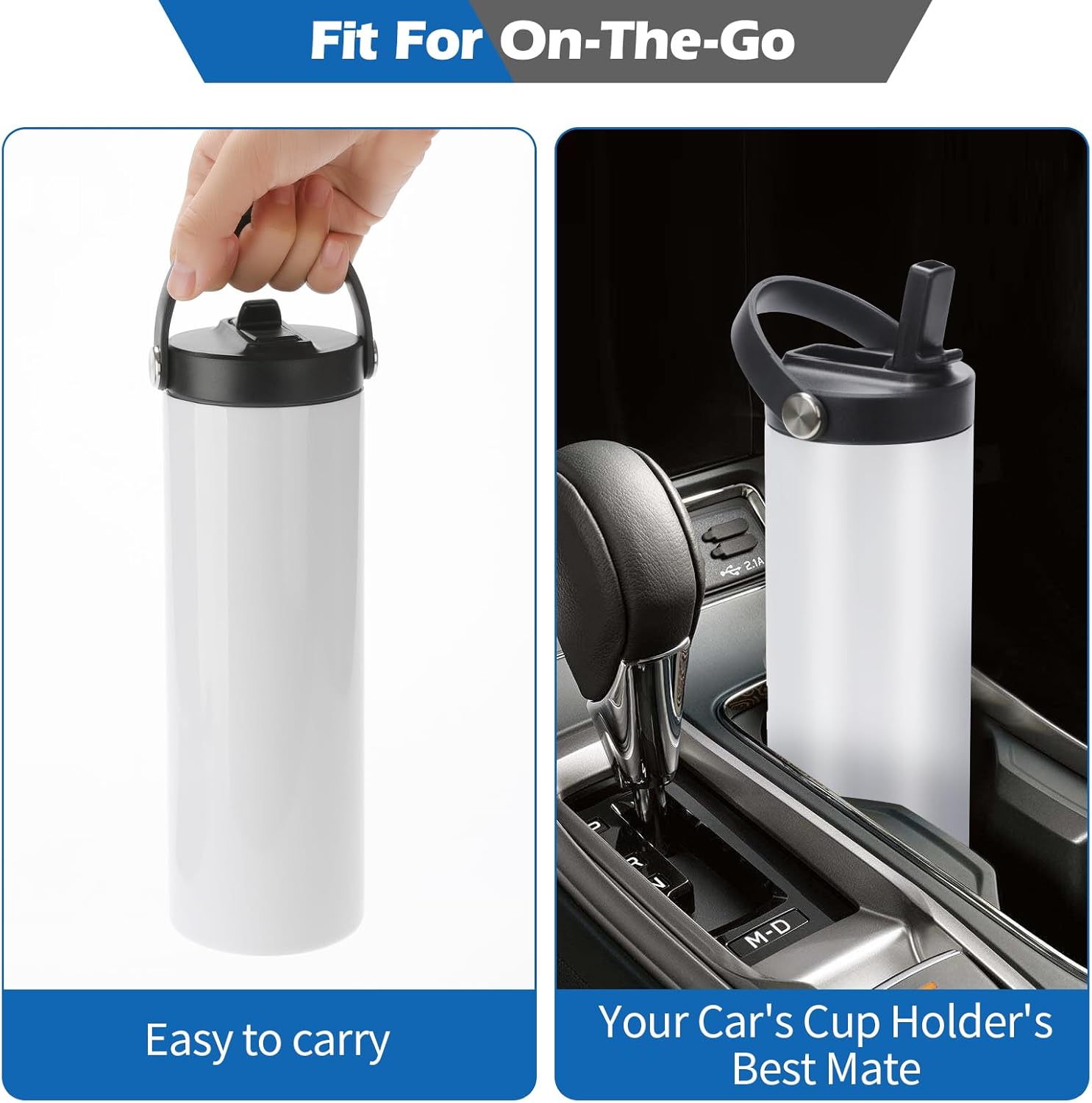 20oz Sports Tumbler with Manual Flip Lid
